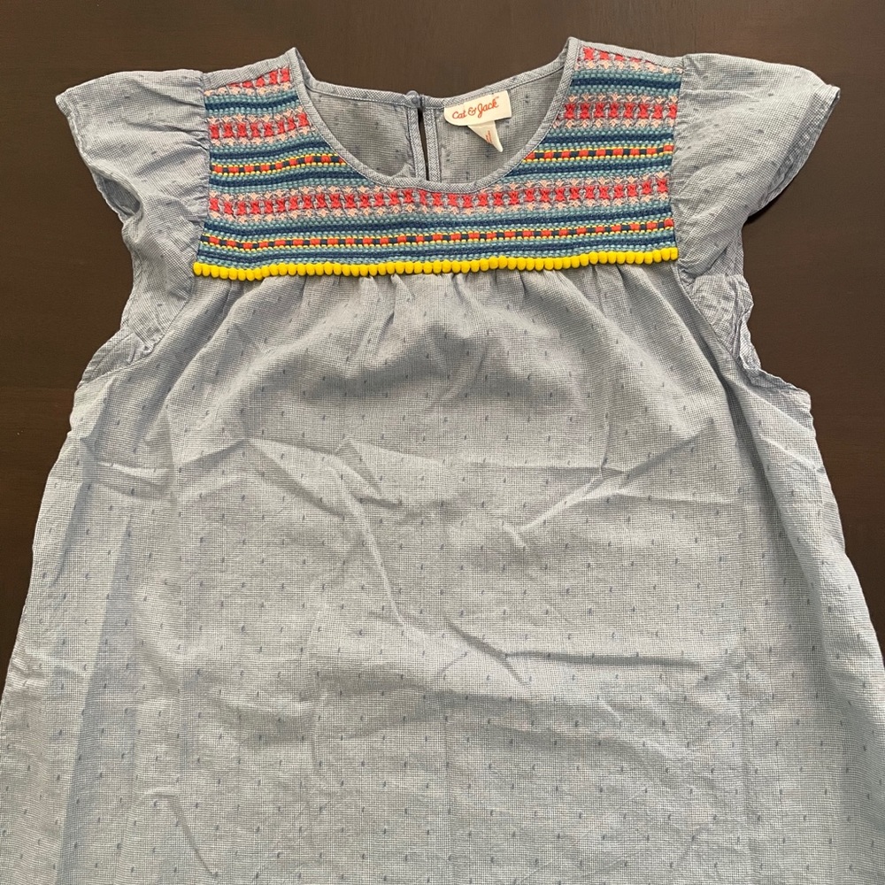 Girls ruffle sleeve shirt